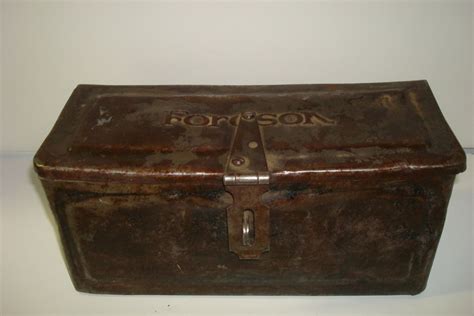 fordsin metal box|Fordson Tractor Tool box w/Tools .